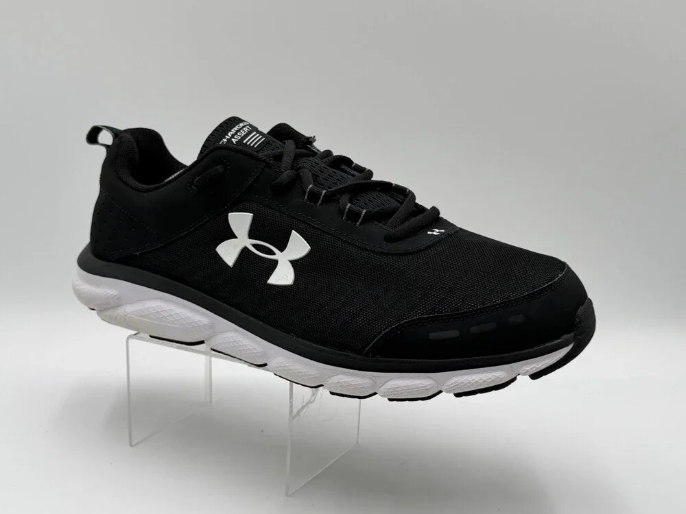 Under Armour Charged Assert 10 Men’s Size 13 4E Black Running Shoes